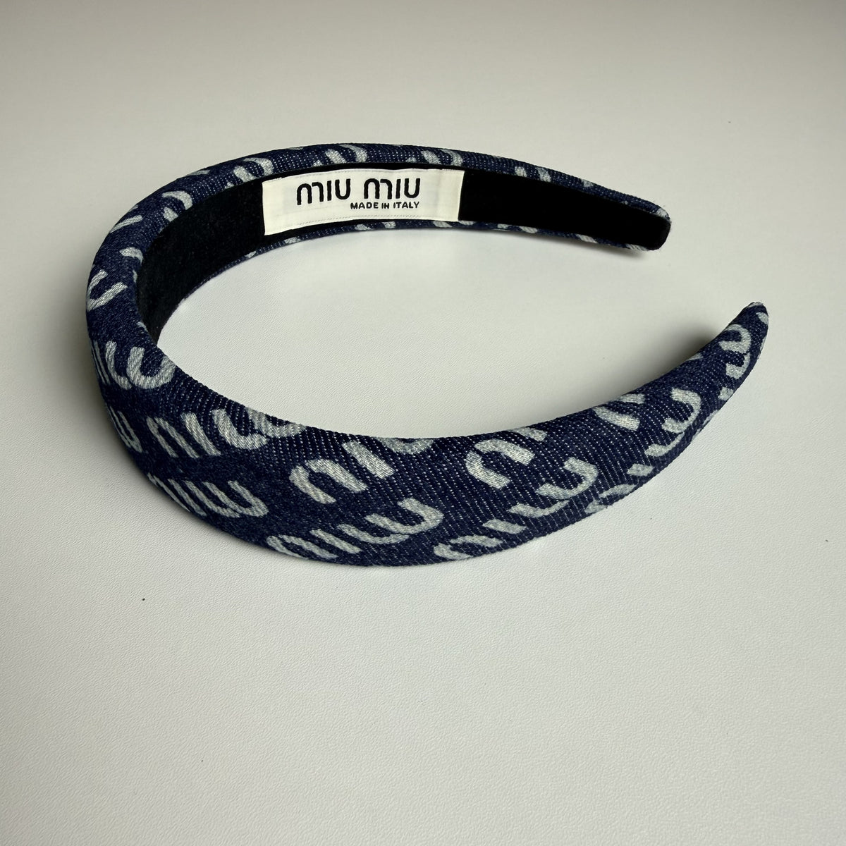 MIU MIU Denim Headband