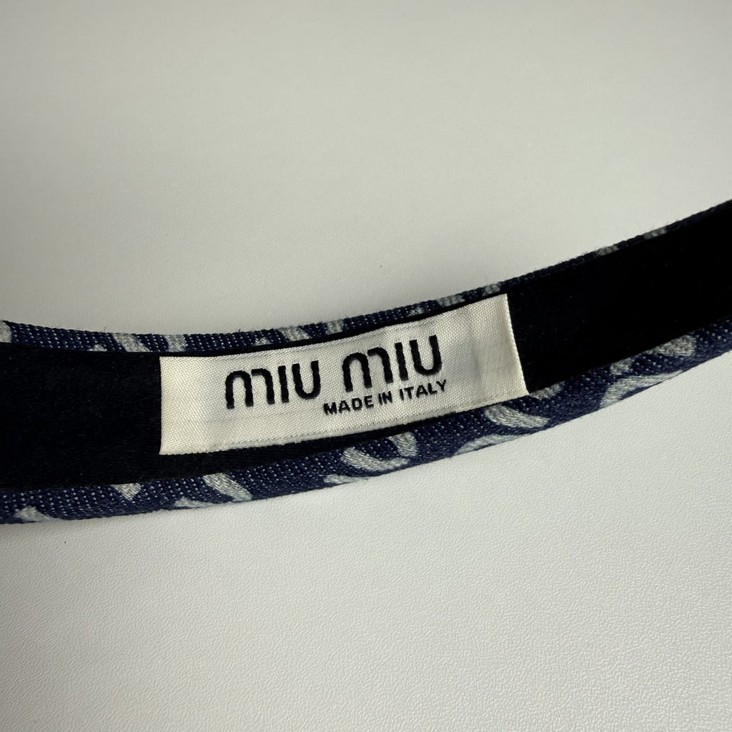 MIU MIU Denim Headband