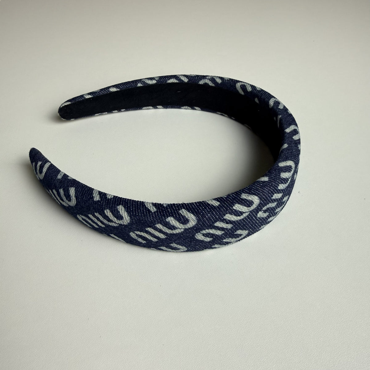 MIU MIU Denim Headband