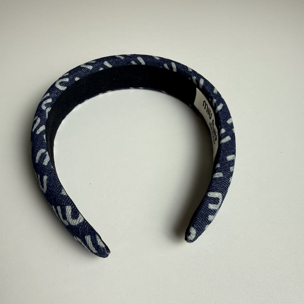 MIU MIU Denim Headband