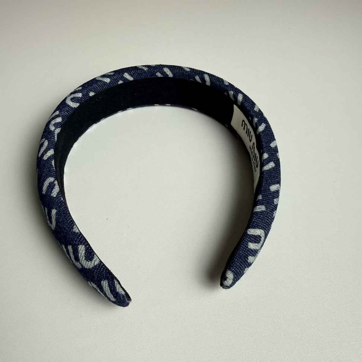 MIU MIU Denim Headband