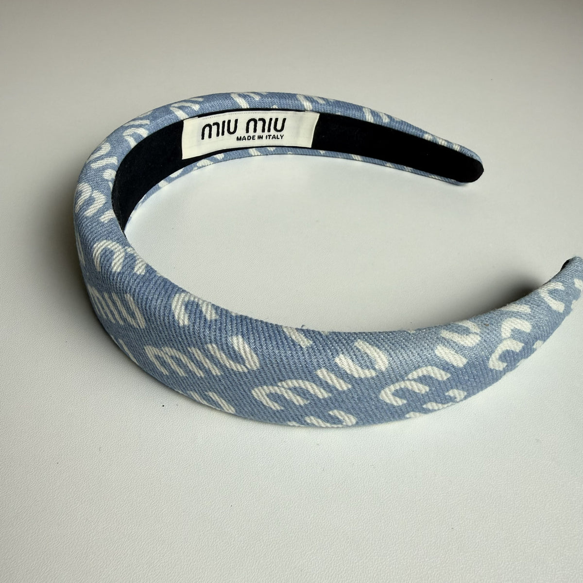 MIU MIU Denim Headband