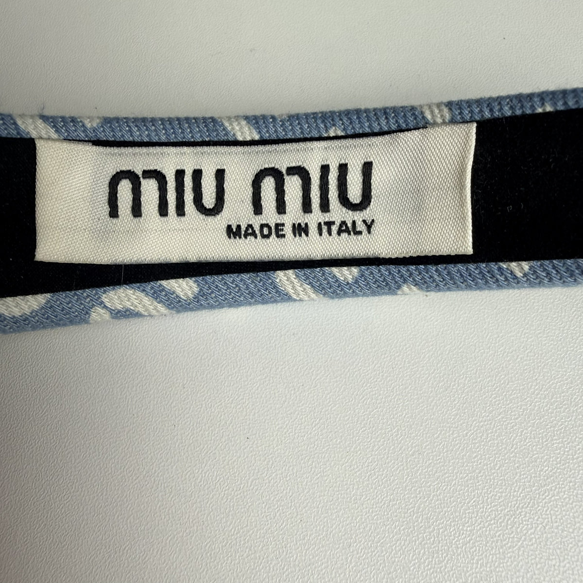 MIU MIU Denim Headband