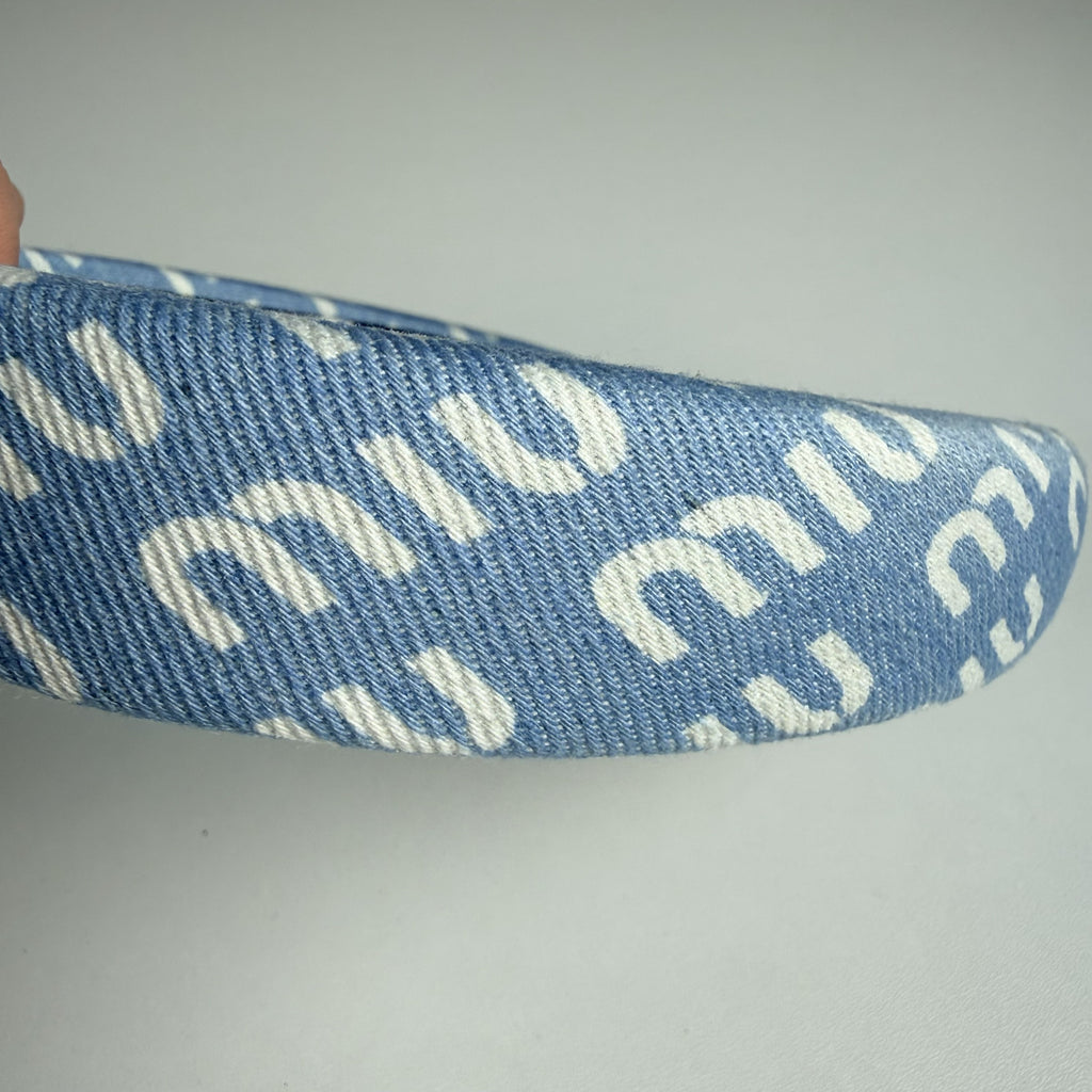 MIU MIU Denim Headband