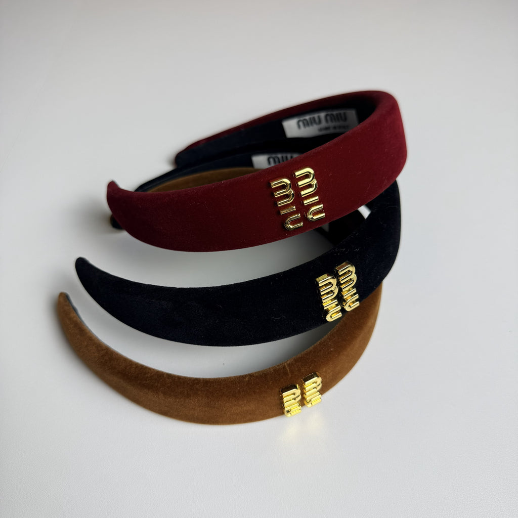 MIU MIU Velvet Headbands