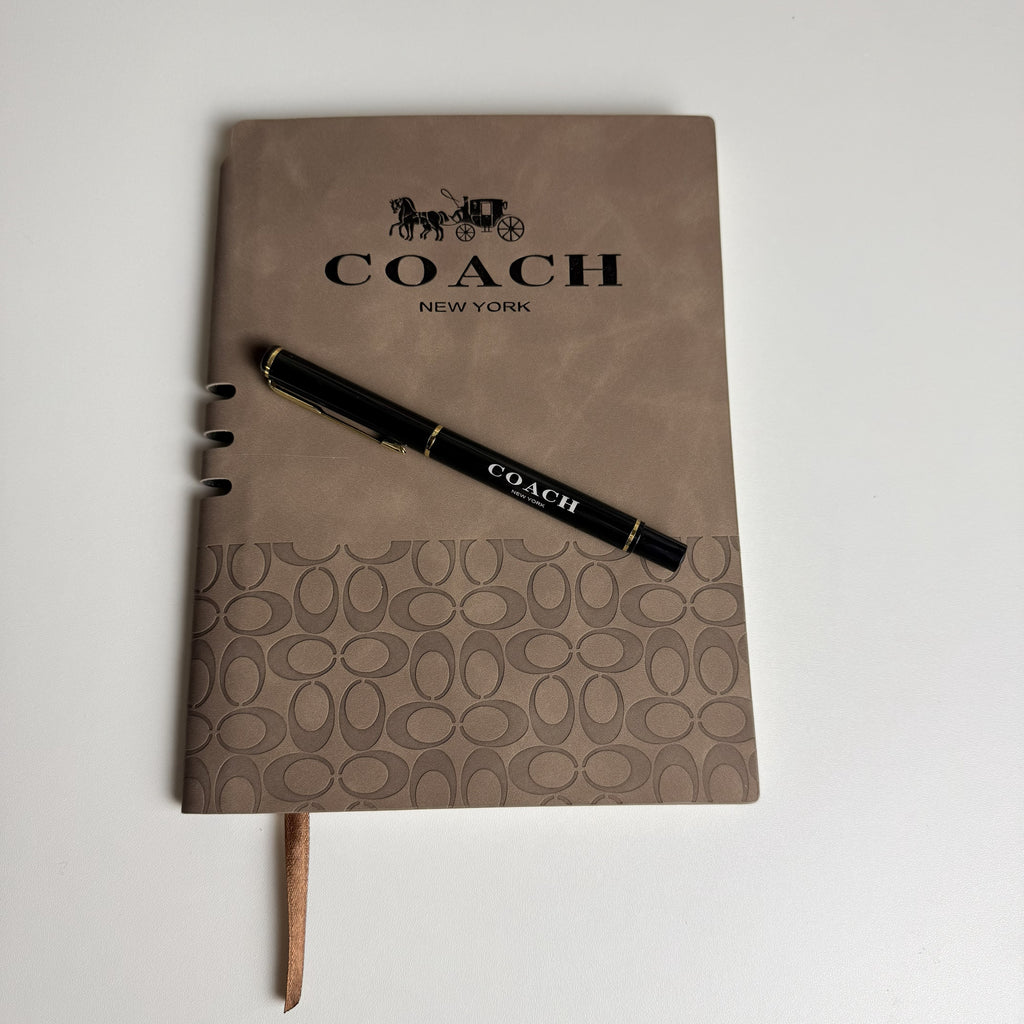 Coach New York Journal Notebook and Pen Set