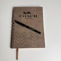 Coach New York Journal Notebook and Pen Set