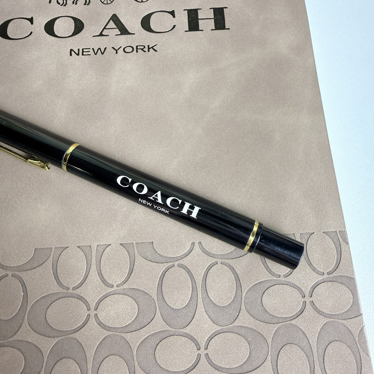 Coach New York Journal Notebook and Pen Set