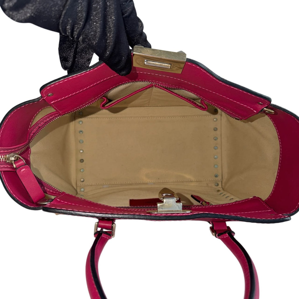 AUTHENTIC PRELOVED VALENTINO GARAVANI PINK ROCKSTUD TOTE