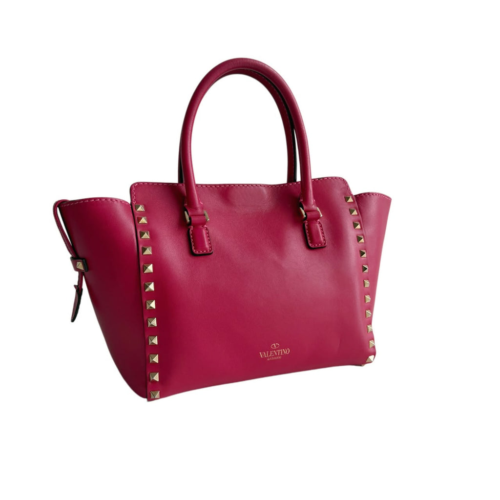 AUTHENTIC PRELOVED VALENTINO GARAVANI PINK ROCKSTUD TOTE